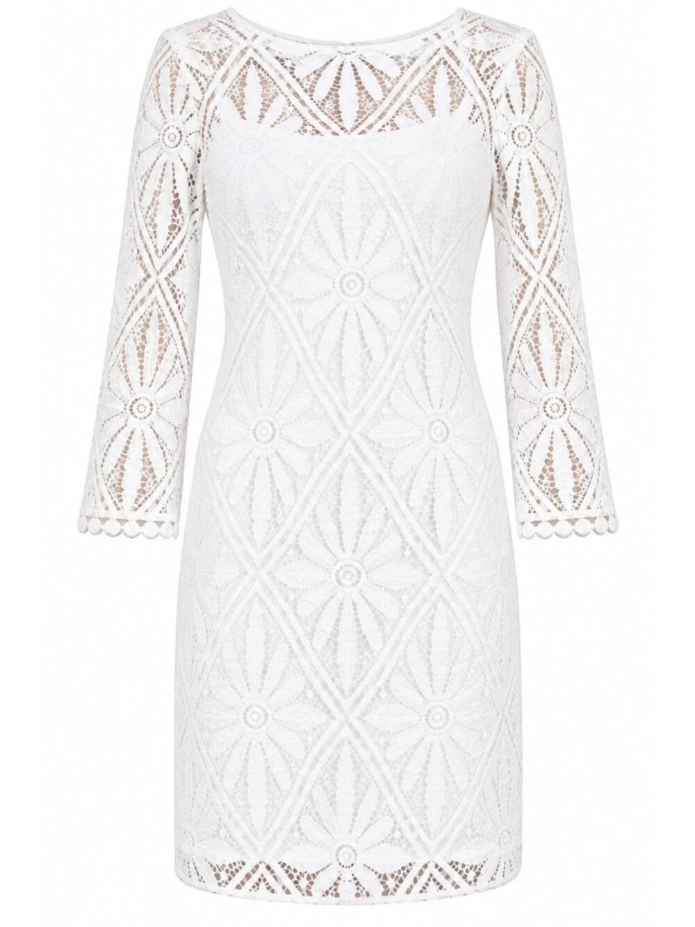 Lilly Pulitzer Dress XL Topanga Lace Mini White Boho Resort Vacation